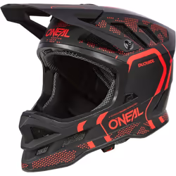Oneal Blade Polyacrylite Strike Casco da discesa, nero-rosso, dimensione L per uomo