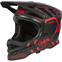 Oneal Blade Polyacrylite Strike Casco da discesa, nero-rosso, dimensione L per uomo