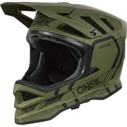 Oneal Blade Polyacrylite Strike Casco da discesa, nero-verde, dimensione L per uomo