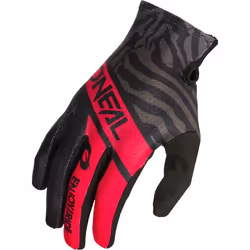 Oneal Matrix Shocker Guanti da motocross, nero-rosso, dimensione S per uomo