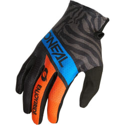 Oneal Matrix Shocker Guanti da motocross per bambini, nero-blu-arancione, dimensione S