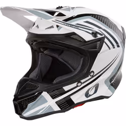 Oneal 5SRS Polyacrylite Spike Casco da motocross, nero-bianco, dimensione M per uomo
