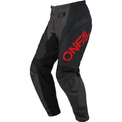 Oneal Element Racewear Pantaloni Motocross Bambini, nero-grigio-rosso, dimensione XL