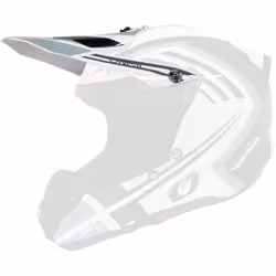 Oneal 5SRS Polyacrylite Spike Visiera del casco, nero-bianco per uomo