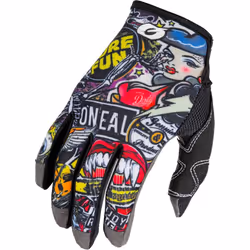 Oneal Mayhem Crank Guanti da motocross, nero-multicolore, dimensione 2XL per uomo