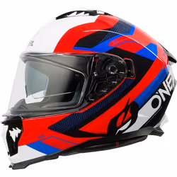 Oneal Challenger EXO V.25 Casco, bianco-rosso-blu, dimensione S per uomo