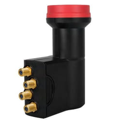 Megasat Quattro LNB Diavolo convertitori abbassatore di frequenza Low Noise Block (LNB) 10,7 - 12,75 GHz Nero, Rosso
