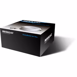 Megasat Kabel / Adapter, 10 m, F, F, Bianco