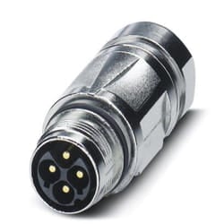 Phoenix Contact 1607670 cavo di collegamento M17 Nero, Acciaio inox