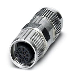 Phoenix Contact 1559631 cavo di collegamento M12 Nero, Argento