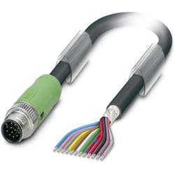 Phoenix Contact - 1430048 Connettore confezionato per sensore o attuatore M12 Spina dritta 1.50 m Numero di poli: 12 1 pz