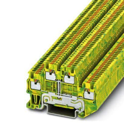 Phoenix Contact PTTB 1.5/S-PE morsettiera Verde, Giallo