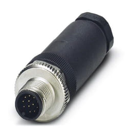 Phoenix Contact 1404419 cavo di collegamento M12 Nero, Acciaio inox