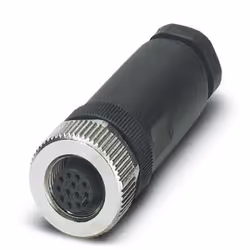 Phoenix Contact 1404420, M12, Nero, Acciaio inox, Zinco, Nichel, IP67, 30 V