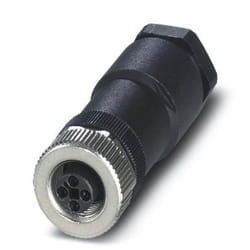 Phoenix Contact 1404644 cavo di collegamento M12 Nero, Acciaio inox