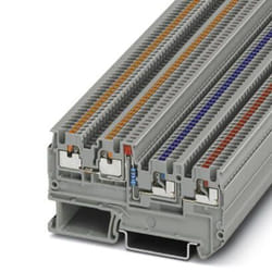 Phoenix Contact PTIO 1.5/S/3-LED 24 RD morsettiera Grigio