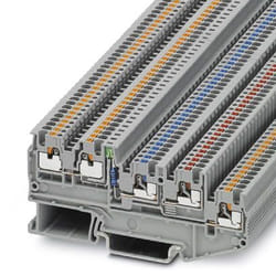 Phoenix Contact PTIO 1.5/S/4-LED 24 GN morsettiera Grigio