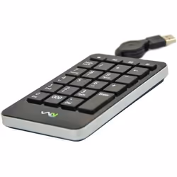Wintech KNP-7, USB2.0, Nero, Argento, Windows 2000/ME/XP/Vista/7, 50 g, 147,4 x 90,4 x 18,5 mm