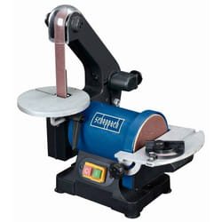 Levigatrice combinata da banco a nastro verticale e disco Scheppach bts700