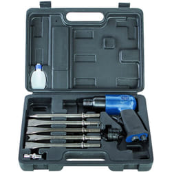 Kit martello scalpellatore + 5 scalpelli pneumatico aria Scheppach