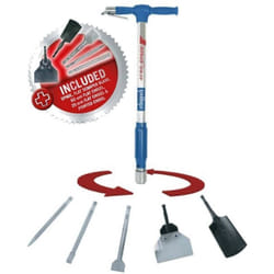 Vanga pneumatica Aero2Spade 5 in 1 Scheppach con accessori - 5909601900