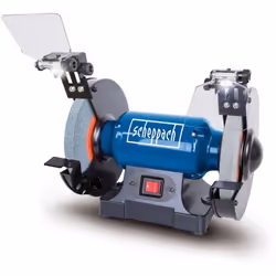 SMERIGLIATRICE DA BANCO DA 8" • Potente motore da 500 W, per risultati di rettifica perfetti • Disco abrasivo Ø 200 mm • Prot ...