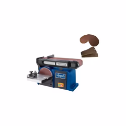 Dettagli : Levigatrice a nastro e a disco SCHEPPACH 370W - BTS900 : Potente motore da 370W. Tavolo di levigatura inclinabile ...