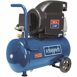 Il compressore Scheppach HC26 è ideale sia per applicazioni pesanti che più leggere. È dotato di ruote per un facile trasport ...