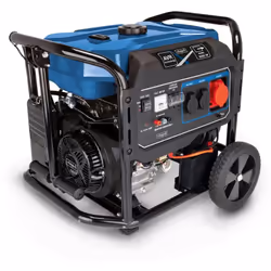 Il generatore di corrente SG7100x di Scheppach è alimentato da un motore a 4 tempi da 420 cm³ e con una potenza massima di 55 ...