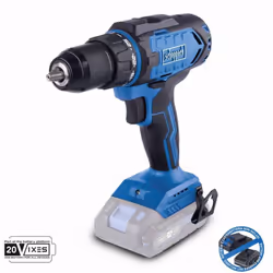 Il trapano avvitatore a batteria Scheppach C-DD45-X è dotato di un potente cambio a 2 velocità e di un robusto mandrino per t ...