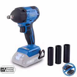 L'avvitatore a percussione a batteria Scheppach BC-IW350-X è un pratico aiuto per la casa, l'officina, il giardino, il cantie ...