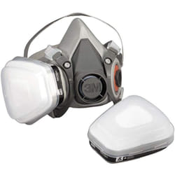 3M - 6100M Respiratore a Semimaschera anti-gas/anti-fumo Riutilizzabile, Misura Piccola, Certificato en di sicurezza, Taglia m