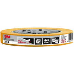 3M - Scotch, BC24419, Super Malerabdeckband 18mm x 50m, The Original, Professional Plus qualità, oro, PT24418