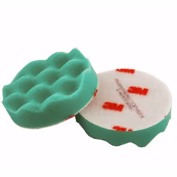 • 3M 50499 • SPUGNA PERFECT-IT III • VERDE/ONDULATA • DIAMETRO: 75 MM • PEZZI: 1 Le spugne Perfect it III per lucidatura in s ...