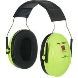 3M - H510A-470-GB Cuffie di Protezione, Temporale, 27 dB, Hi-Viz, Verde