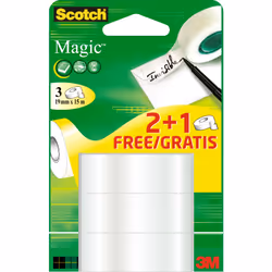 3M Magic matt, 15 m, Trasparente, Carta, CE, 19 mm, 600 g
