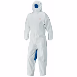 tuta protettiva 3M ™>> 4535 < Inserti elastici all'anca 2-Layer, grande cappuccio Polsini a maglia Alta permeabilità al vapor ...