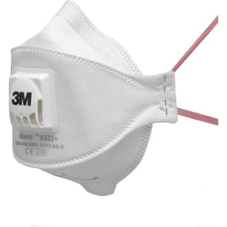 3M - 9332+ Maschera monouso Aura con livello di protezione più alto FFP3 per il massimo, 5 pezzi