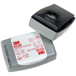3M - Coppia di filtri antiparticolato 6038 P3 con carboni attivi