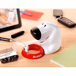 Scotch C31 dispenser nastro adesivo Nero, Rosso, Bianco - Vista aggiuntiva 8