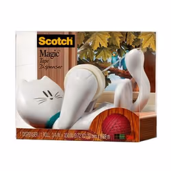 Scotch C39 dispenser nastro adesivo Plastica Blu, Bianco - Vista aggiuntiva 4