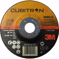 3M ™ Cubitron ™ II Scam Disc, per acciaio inossidabile 3M ™ di precisione a forma di grano ceramico Northelling 22,23 mm Smal ...
