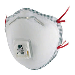 3M - Respiratore 8833SV FFP3/V r d con valvola di espirazione (Per 5)