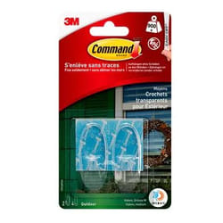 3M 17091AWFGN gancio di stoccaggio domestico Esterno Gancio polivalente Trasparente 1 pz