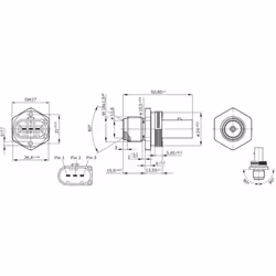 Sensore, pressione carburante BOSCH 0 281 002 842 - Vista aggiuntiva 9
