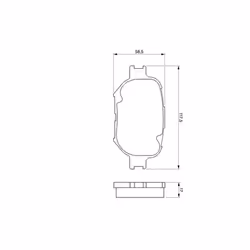 Set di pastiglie freno BOSCH 0 986 424 808, anteriore - Vista aggiuntiva 6
