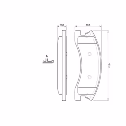 Set di pastiglie freno BOSCH 0 986 424 823, anteriore - Vista aggiuntiva 7
