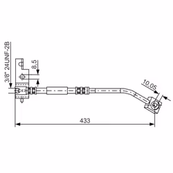 Tubo flessibile del freno BOSCH 1 987 476 103, destro