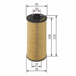 Filtro olio BOSCH 1 457 429 302 - Vista aggiuntiva 6