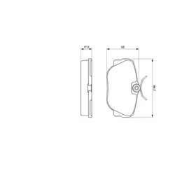 Set di pastiglie freno BOSCH 0 986 491 730, anteriore - Vista aggiuntiva 8